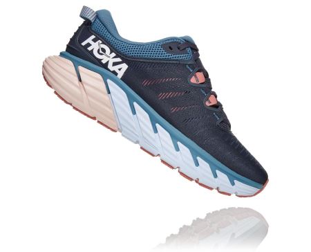 Hoka Gaviota 3 Road - Sapatilhas De Treino Mulher Azuis / Rosa | PT-VMCYpxi